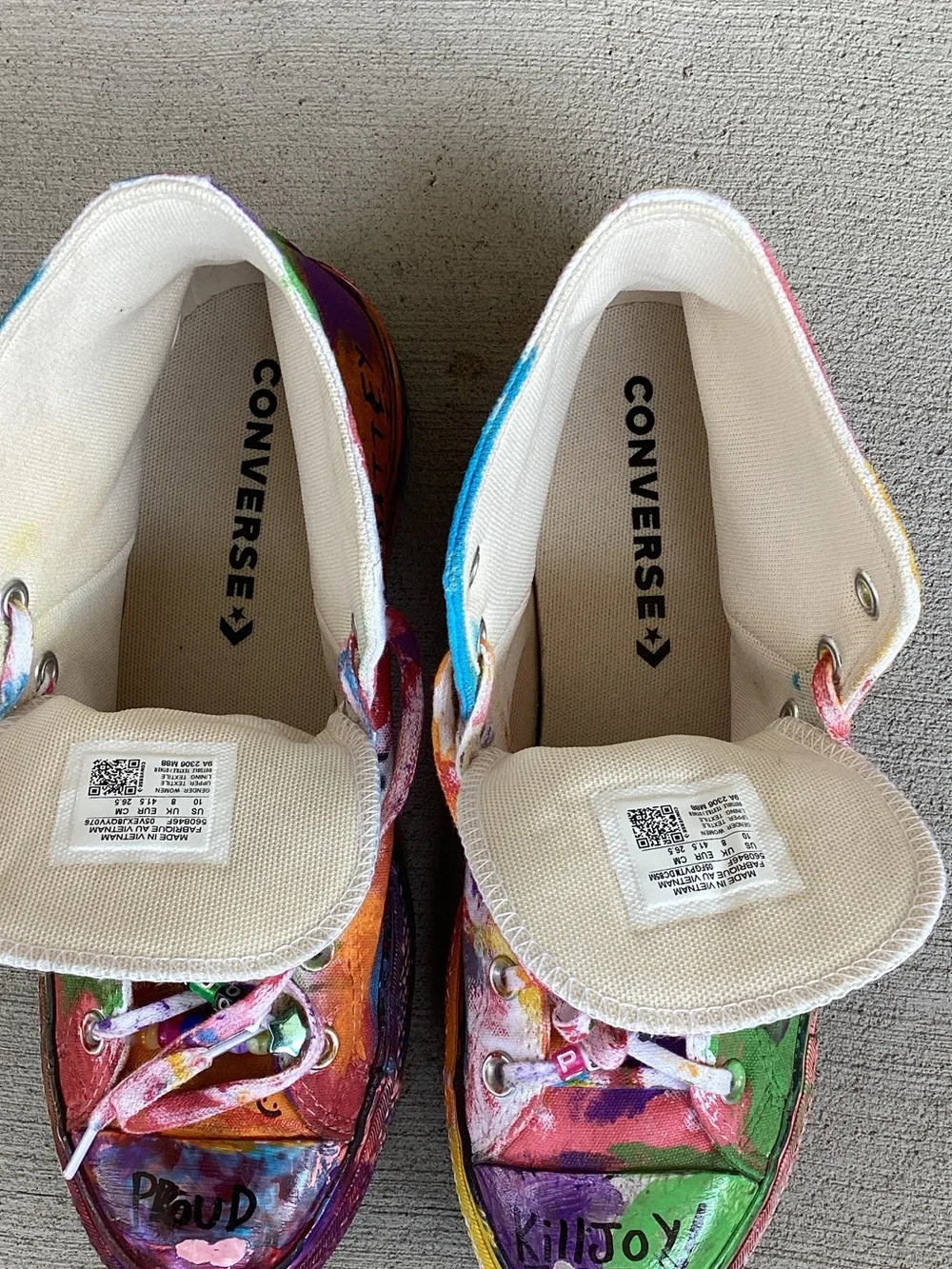 Converse Chuck Taylor Hand-Painted High-Top Sneakers #560846F Unisex
